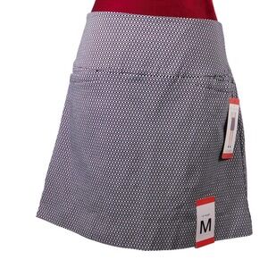 S.C.&CO. Skort Black White Geometric Print 360 Tummy Control Golf Athletic